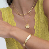 Dela Textured Cuff Bracelet | Sustainable Jewellery by Ottoman Hands