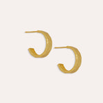 Dela Textured Hoop Earrings