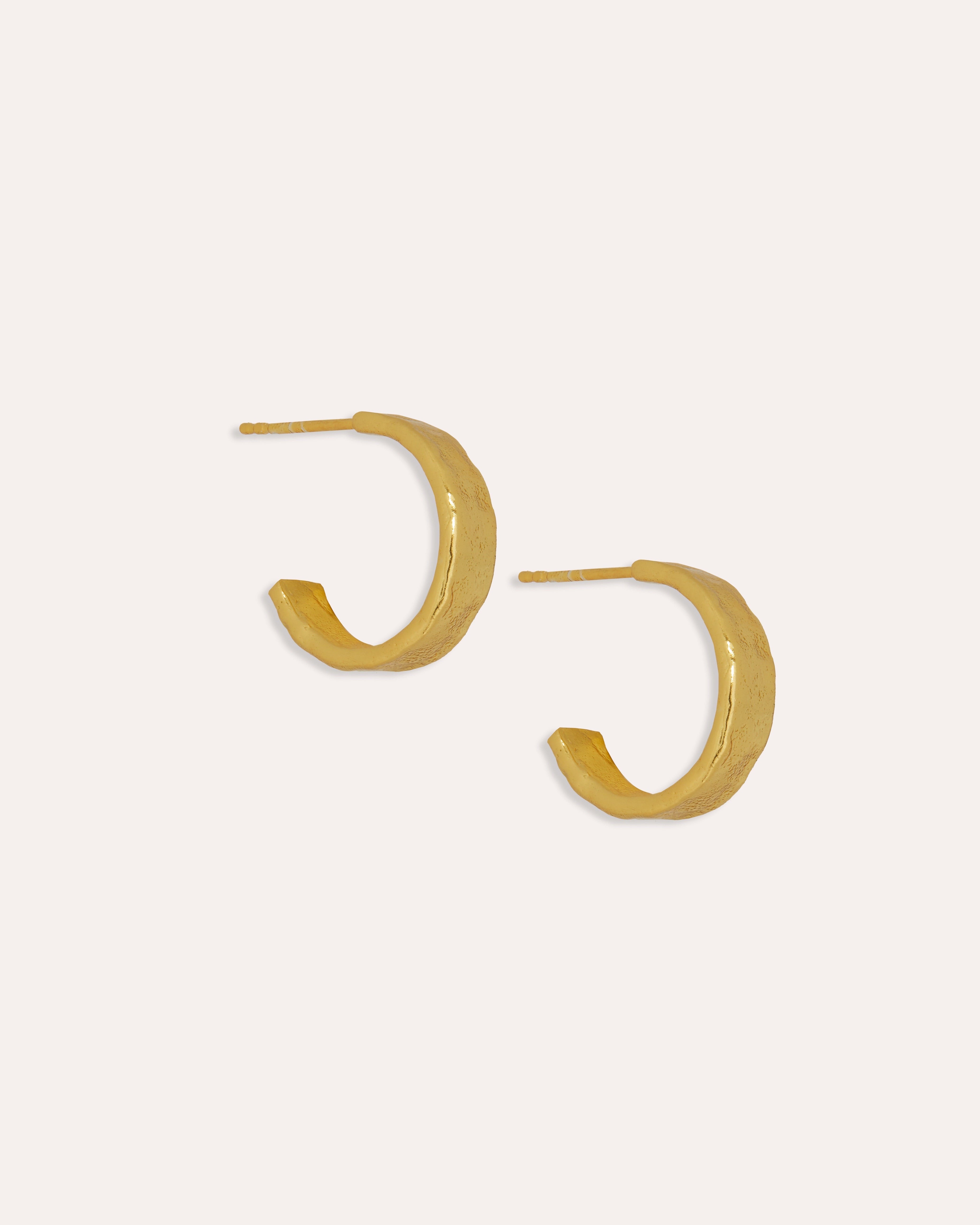 Dela Textured Hoop Earrings