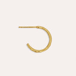 Dela Textured Hoop Earrings