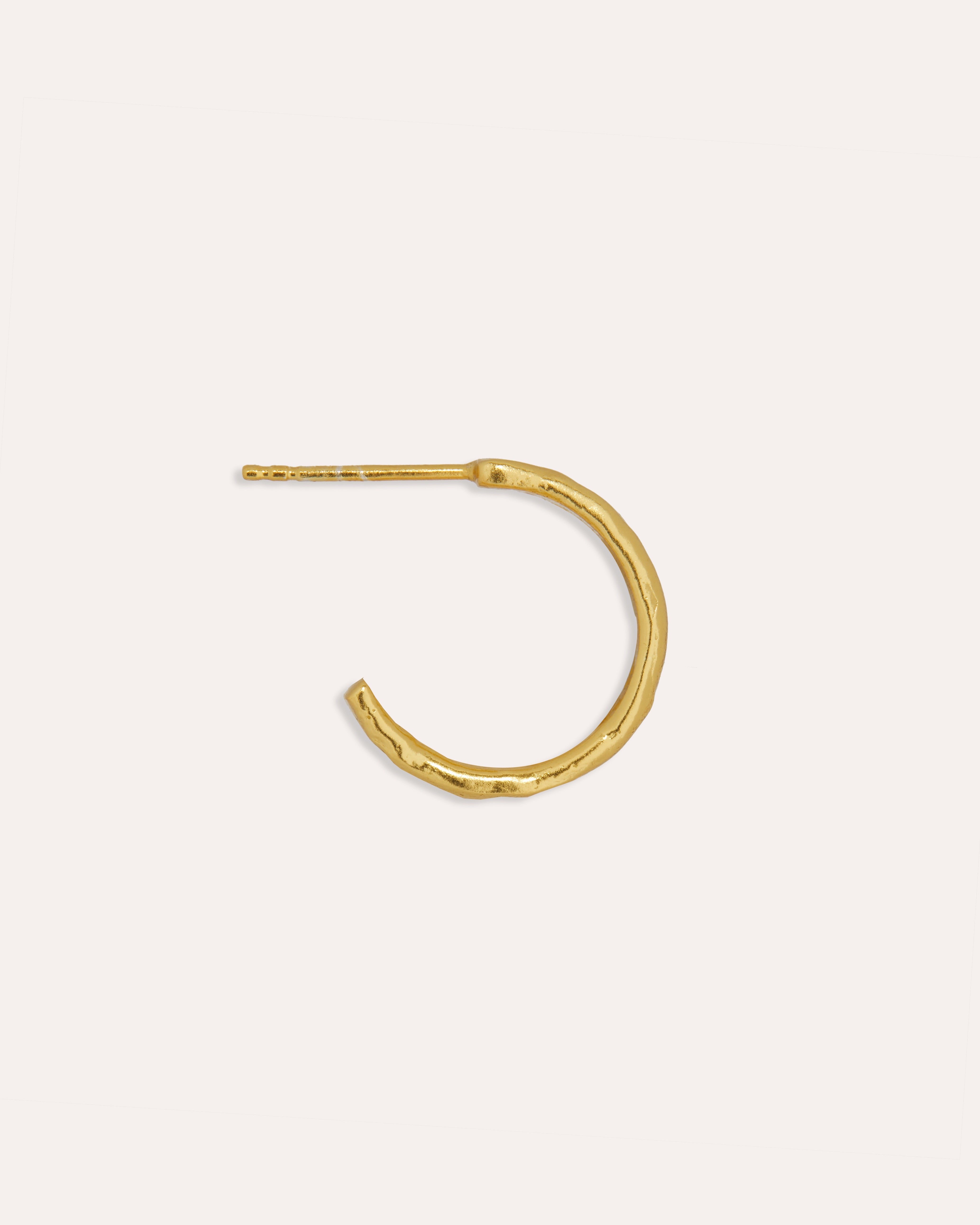 Dela Textured Hoop Earrings