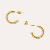 Dela Textured Hoop Earrings