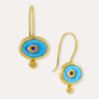 Alara Blue Evil Eye Drop Earrings | Sustainable Jewellery by Ottoman Hands