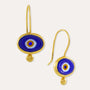 Alara Navy Evil Eye Drop Earrings | Sustainable Jewellery by Ottoman Hands