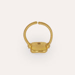 Emerald Green CZ Wax Seal Ring