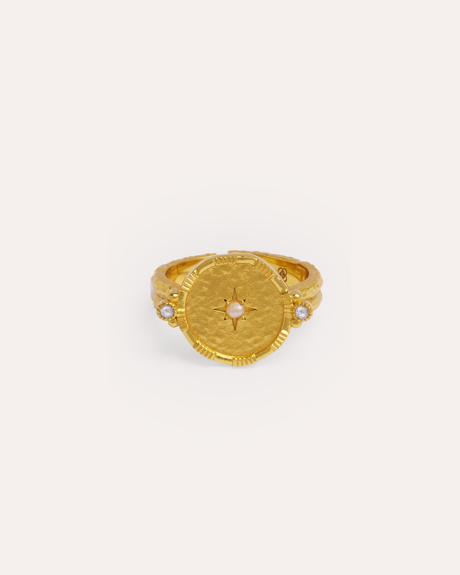 Pearl Shield Stacking Ring | Ottoman Hands Jewellery