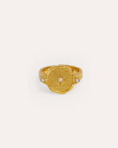 Pearl Shield Stacking Ring | Ottoman Hands Jewellery