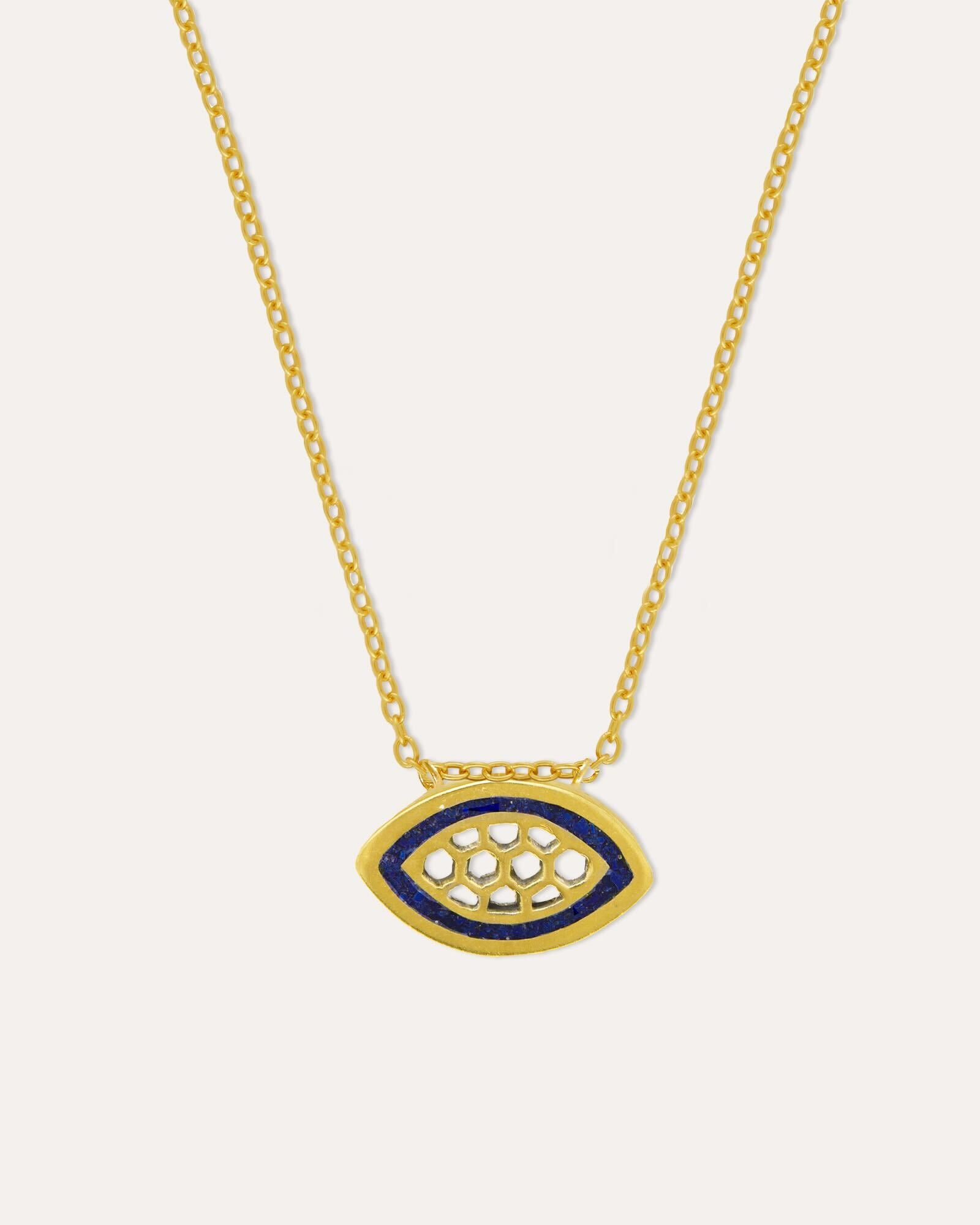 Lamia Evil Eye Pendant Necklace | Sustainable Jewellery by Ottoman Hands