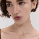 Diamond Evil Eye Solid Gold Stud Earrings | Ottoman Hands Jewellery