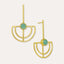 Elise Aqua Chalcedony Drop Stud Earrings | Sustainable Jewellery by Ottoman Hands