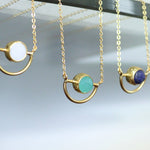 Elise Aqua Chalcedony Pendant Necklace | Sustainable Jewellery by Ottoman Hands