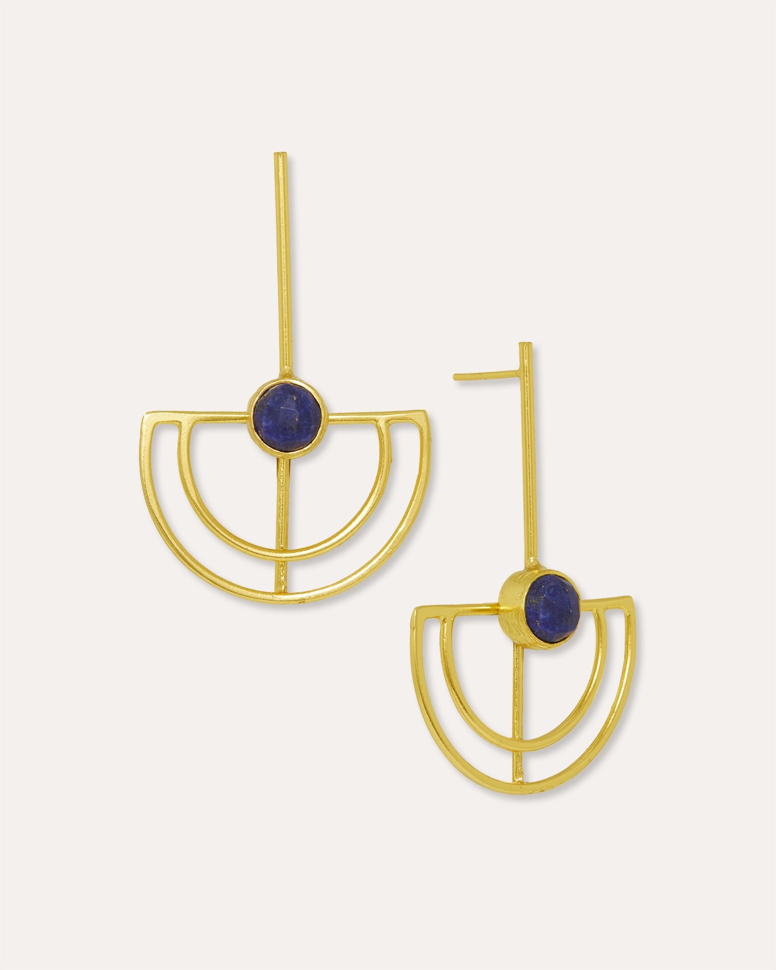Elise Lapis Drop Stud Earrings | Sustainable Jewellery by Ottoman Hands