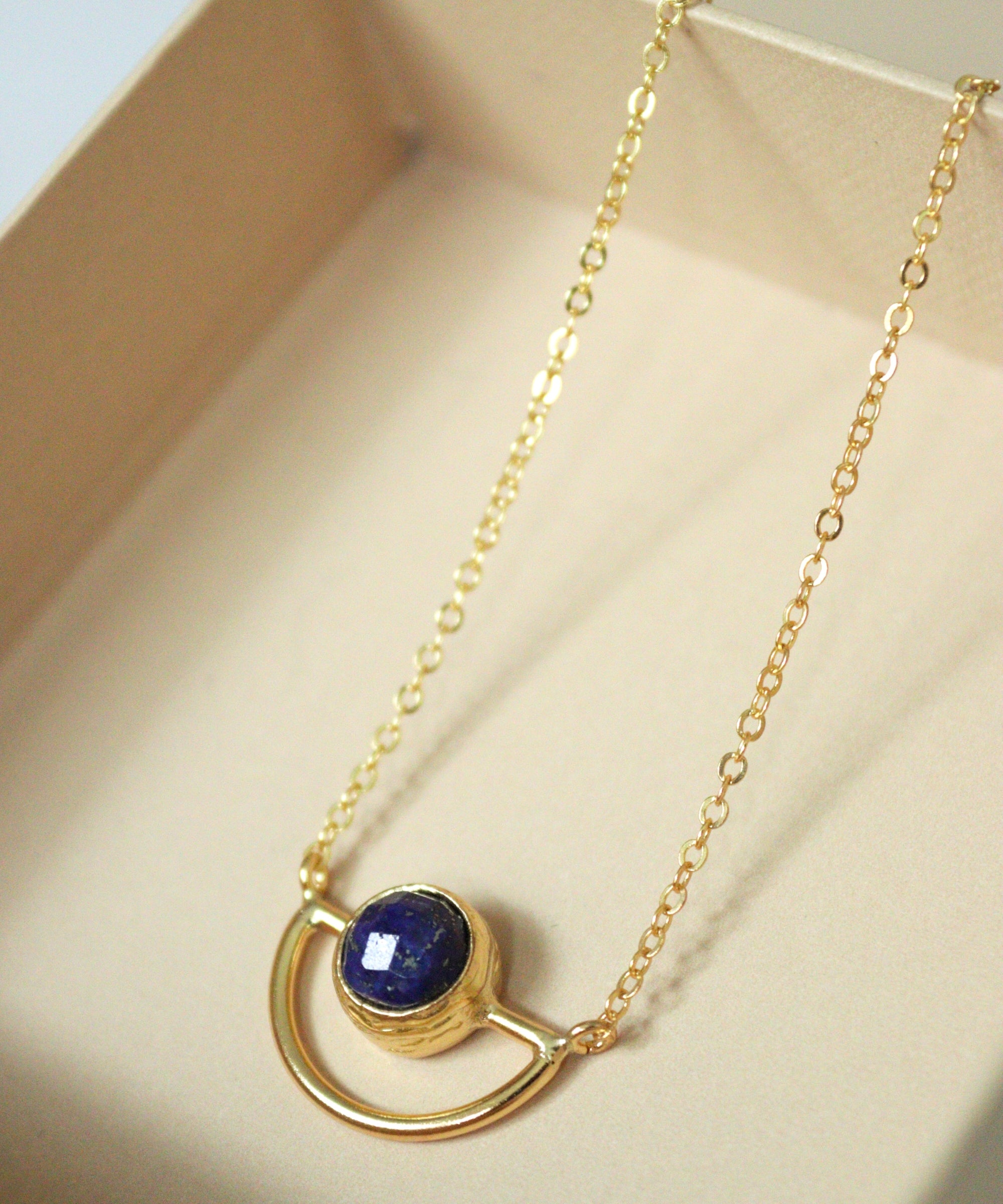 Elise Lapis Pendant Necklace | Sustainable Jewellery by Ottoman Hands