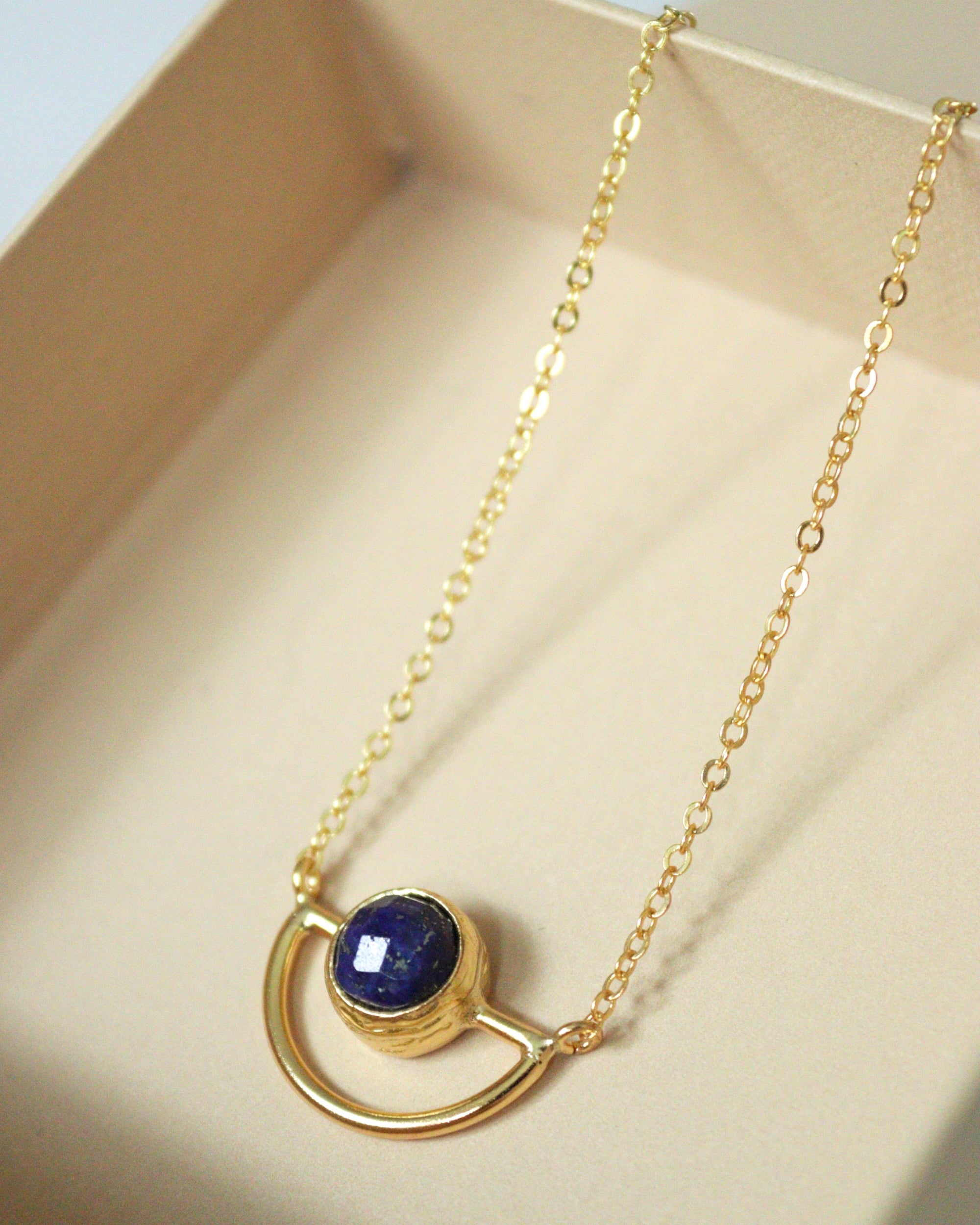 Elise Lapis Pendant Necklace | Sustainable Jewellery by Ottoman Hands