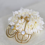 Elise Mother of Pearl Drop Stud Earrings | Sustainable Jewellery by Ottoman Hands