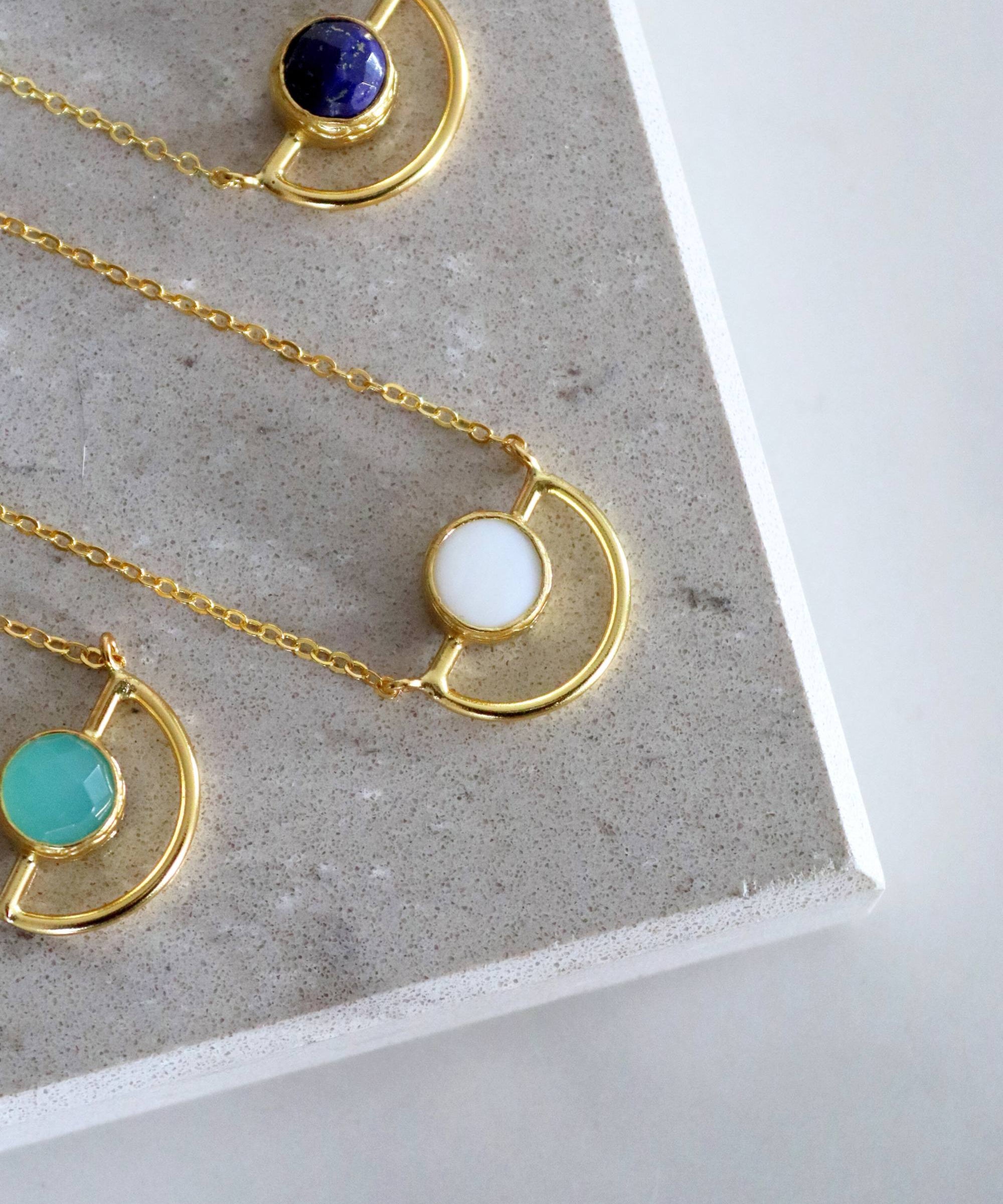 Elise Mother of Pearl Pendant Necklace | Sustainable Jewellery by Ottoman Hands