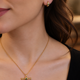 Emerald CZ Tennis T-Bar Set