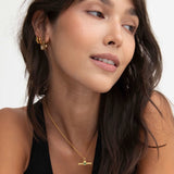 Emerald Green CZ Tennis T-Bar Necklace 2