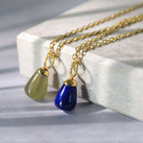 Esin Lapis Pendant Necklace | Sustainable Jewellery by Ottoman Hands
