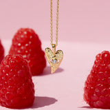 Evil Eye Heart Pendant Necklace - Gold | Ottoman Hands