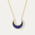 Farah Lapis Crescent Moon Pendant Necklace | Sustainable Jewellery by Ottoman Hands