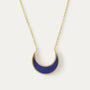 Farah Lapis Crescent Moon Pendant Necklace | Sustainable Jewellery by Ottoman Hands