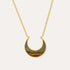Farah Green Onyx Crescent Moon Pendant Necklace | Sustainable Jewellery by Ottoman Hands