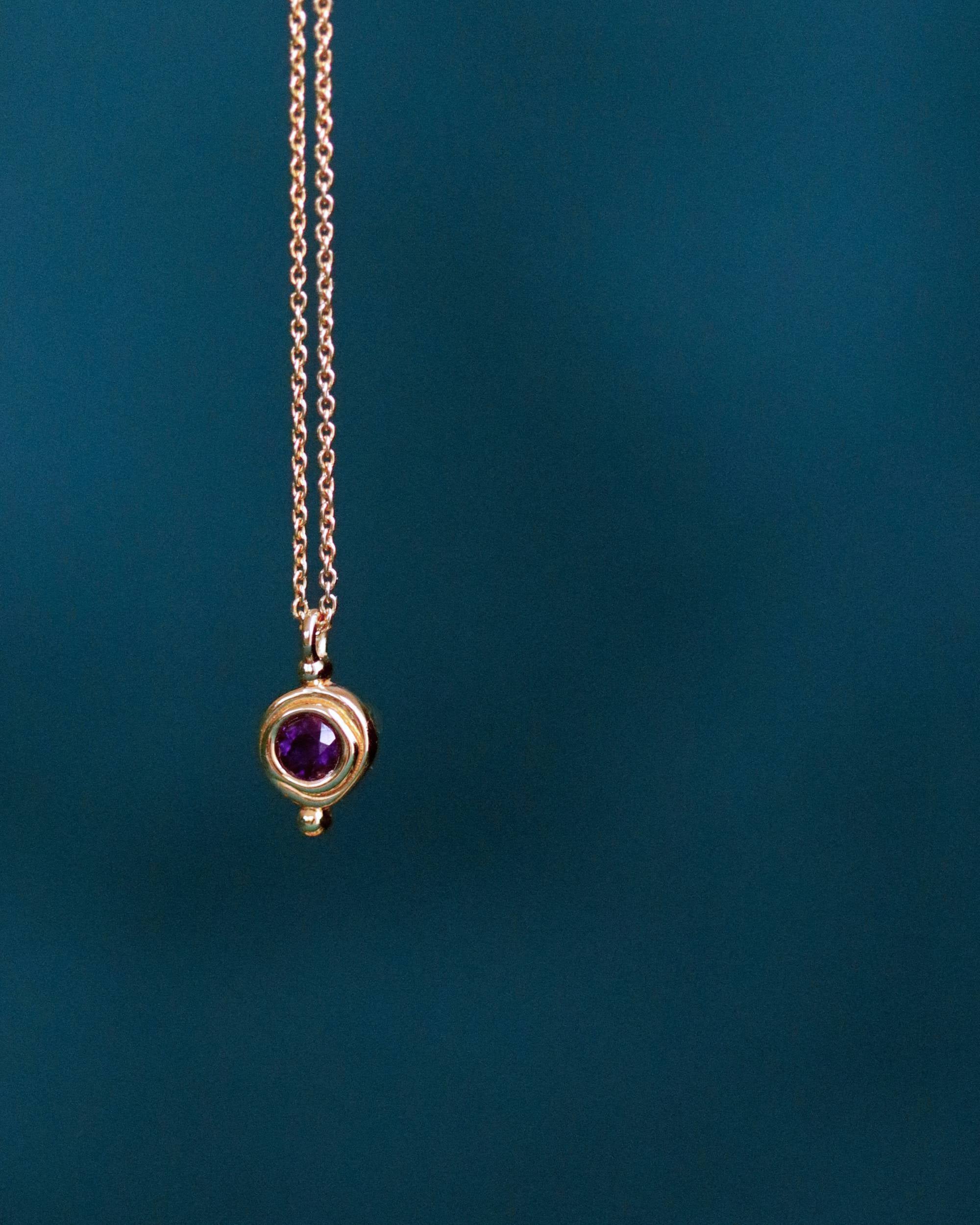 February Birthstone Pendant Necklace | Ottoman Hands Jewellery