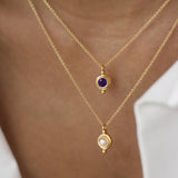 February Birthstone Pendant Necklace | Ottoman Hands Jewellery