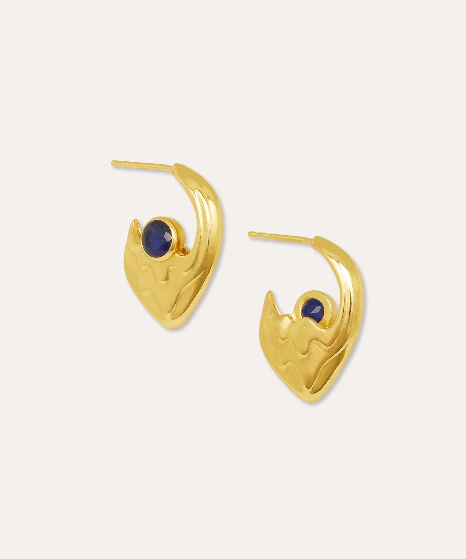 Fiona Sodalite Drop Stud Earrings | Sustainable Jewellery by Ottoman Hands