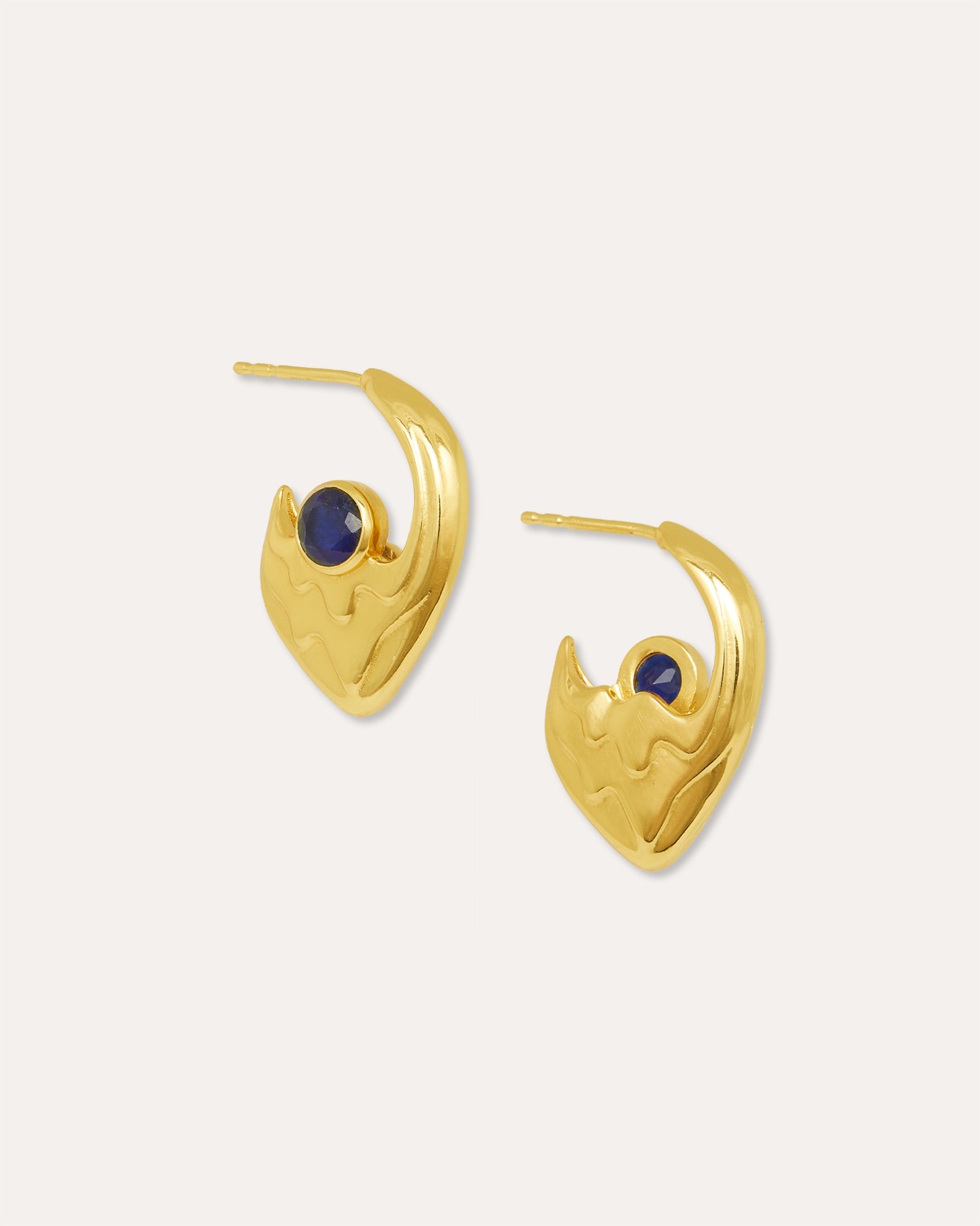 Fiona Sodalite Drop Stud Earrings | Sustainable Jewellery by Ottoman Hands