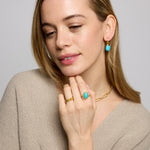 Aurelia Turquoise Cocktail Ring | Sustainable Jewellery by Ottoman Hands