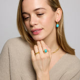 Aurelia Turquoise Cocktail Ring | Sustainable Jewellery by Ottoman Hands