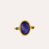 Lucia Sapphire Cocktail Ring | Sustainable Jewellery by Ottoman Hands