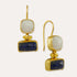 Nerissa Lapis and Moonstone Drop Earrings | Sustainable Jewellery by Ottoman Hands