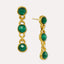 Ela Emerald Drop Earrings | Sustainable Jewellery by Ottoman Hands
