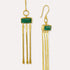Yasmin Emerald Drop Earrings | Sustainable Jewellery by Ottoman Hands