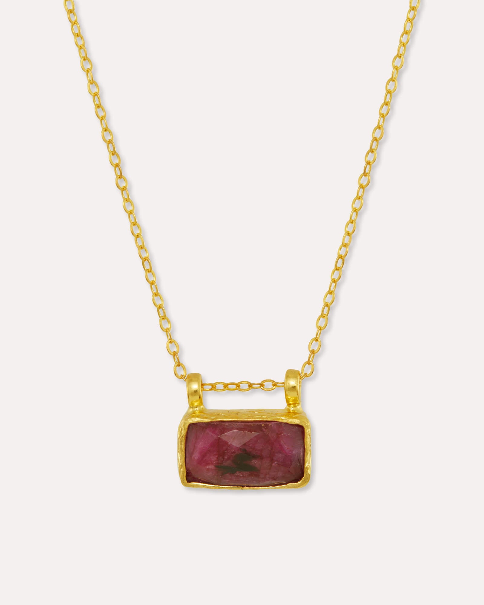 Alessa Ruby Pendant Necklace | Sustainable Jewellery by Ottoman Hands
