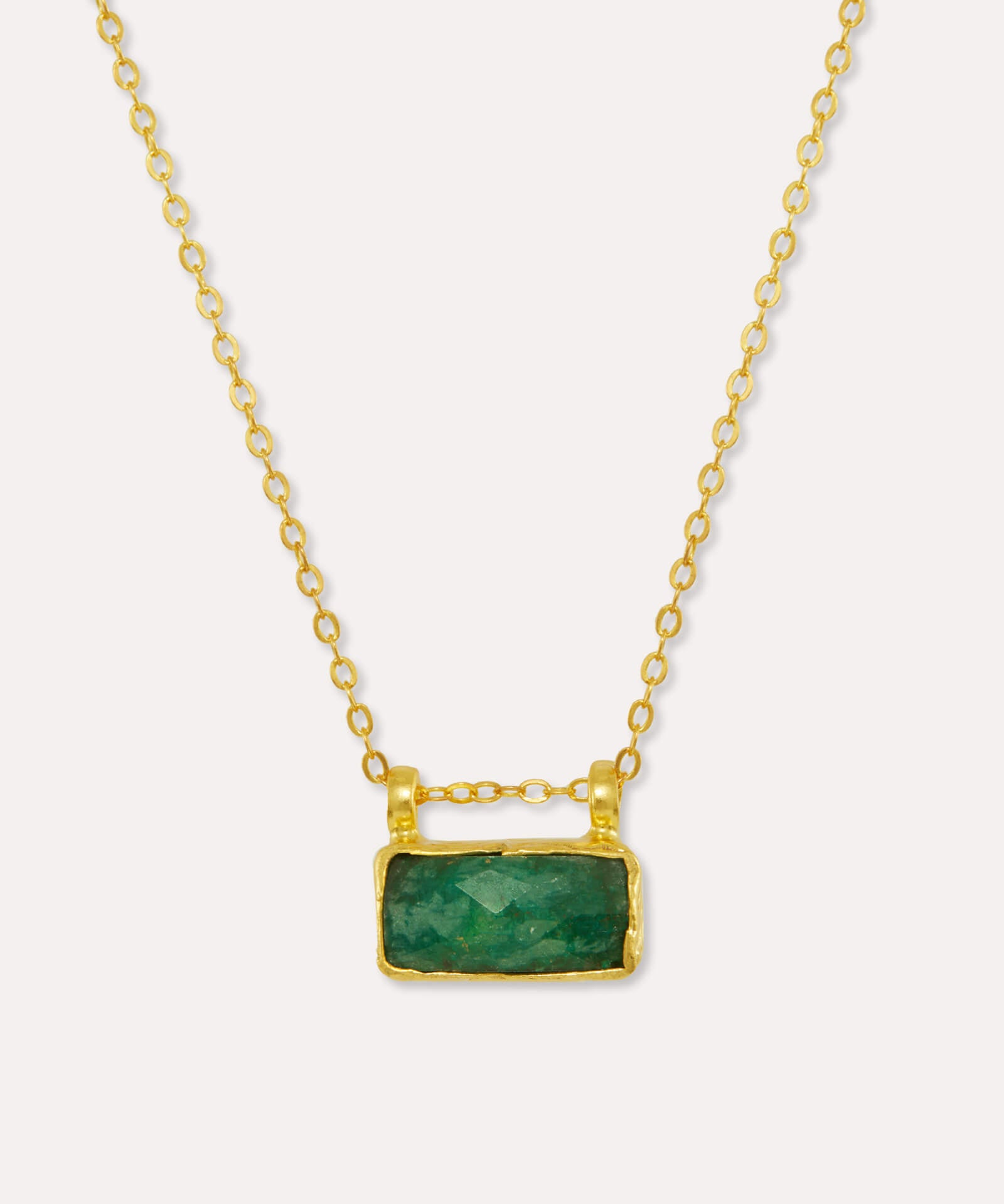 Alessa Emerald Pendant Necklace | Sustainable Jewellery by Ottoman Hands