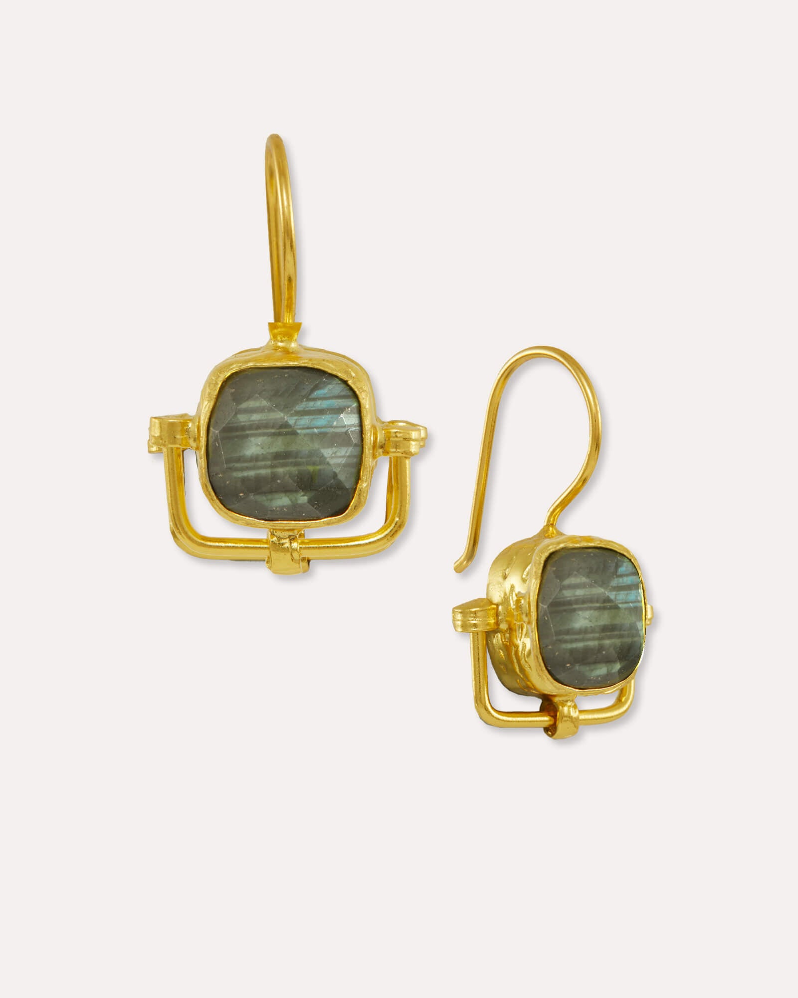 Dilara Labradorite Drop Earrings | Sustainable Jewellery by Ottoman Hands