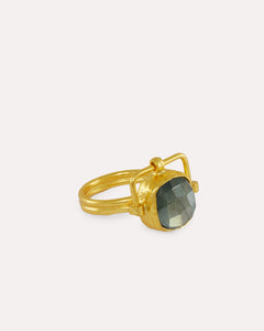 Dilara Labradorite Cocktail Ring | Sustainable Jewellery by Ottoman Hands