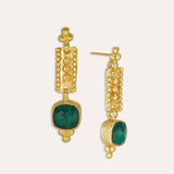 Shahrzad Emerald Drop Earrings
