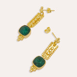 Shahrzad Emerald Drop Earrings