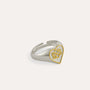 Infinity Love Knot Mixed Metal Silver Ring | Sustainable Jewellery by Ottoman Hands