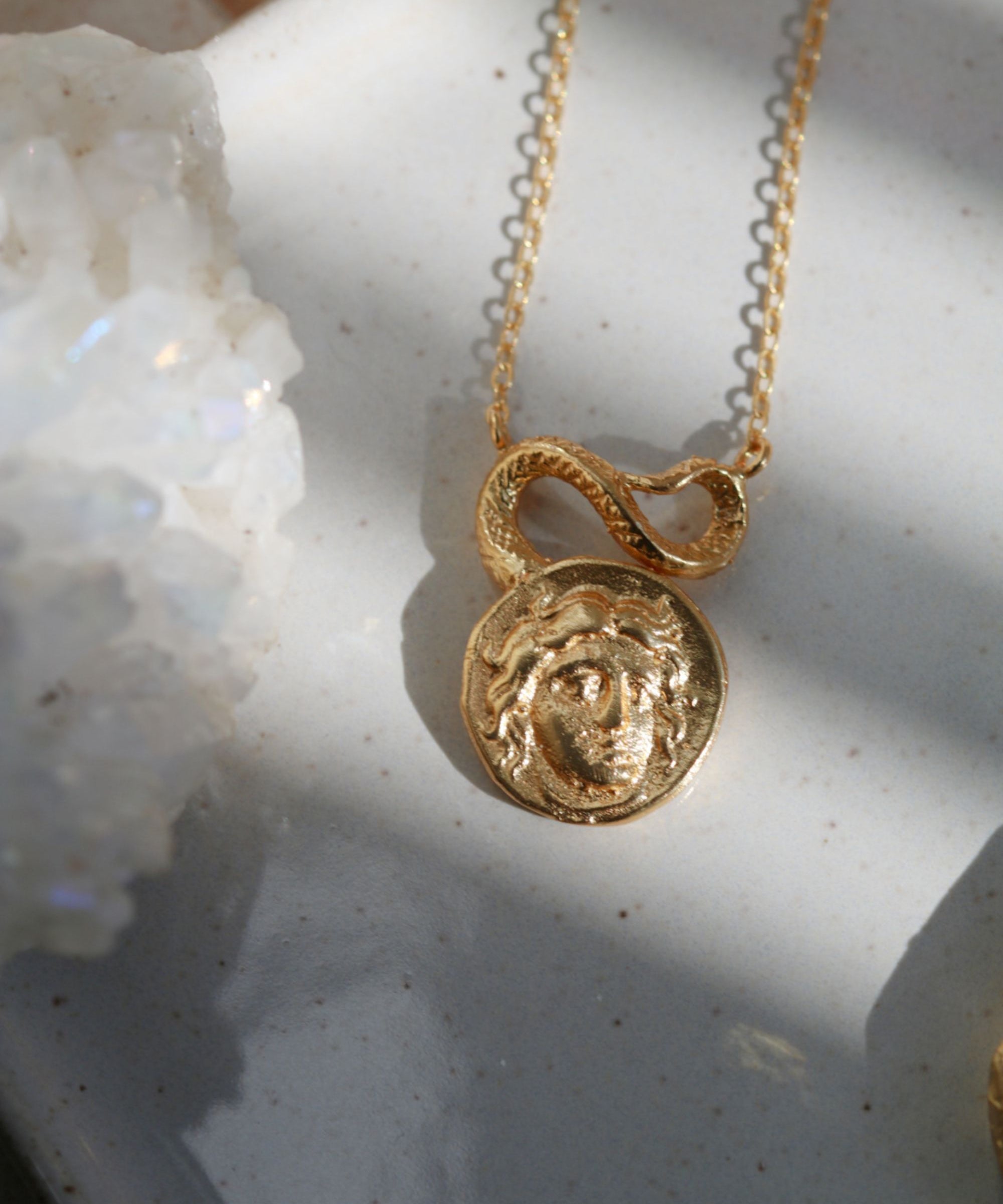 Gorgon Medusa Pendant Necklace | Sustainable Jewellery by Ottoman Hands