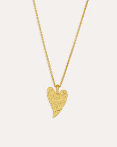 Hammered Heart Pendant Necklace | Sustainable Jewellery by Ottoman Hands