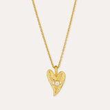 Evil Eye Heart Pendant Necklace | Sustainable Jewellery by Ottoman Hands