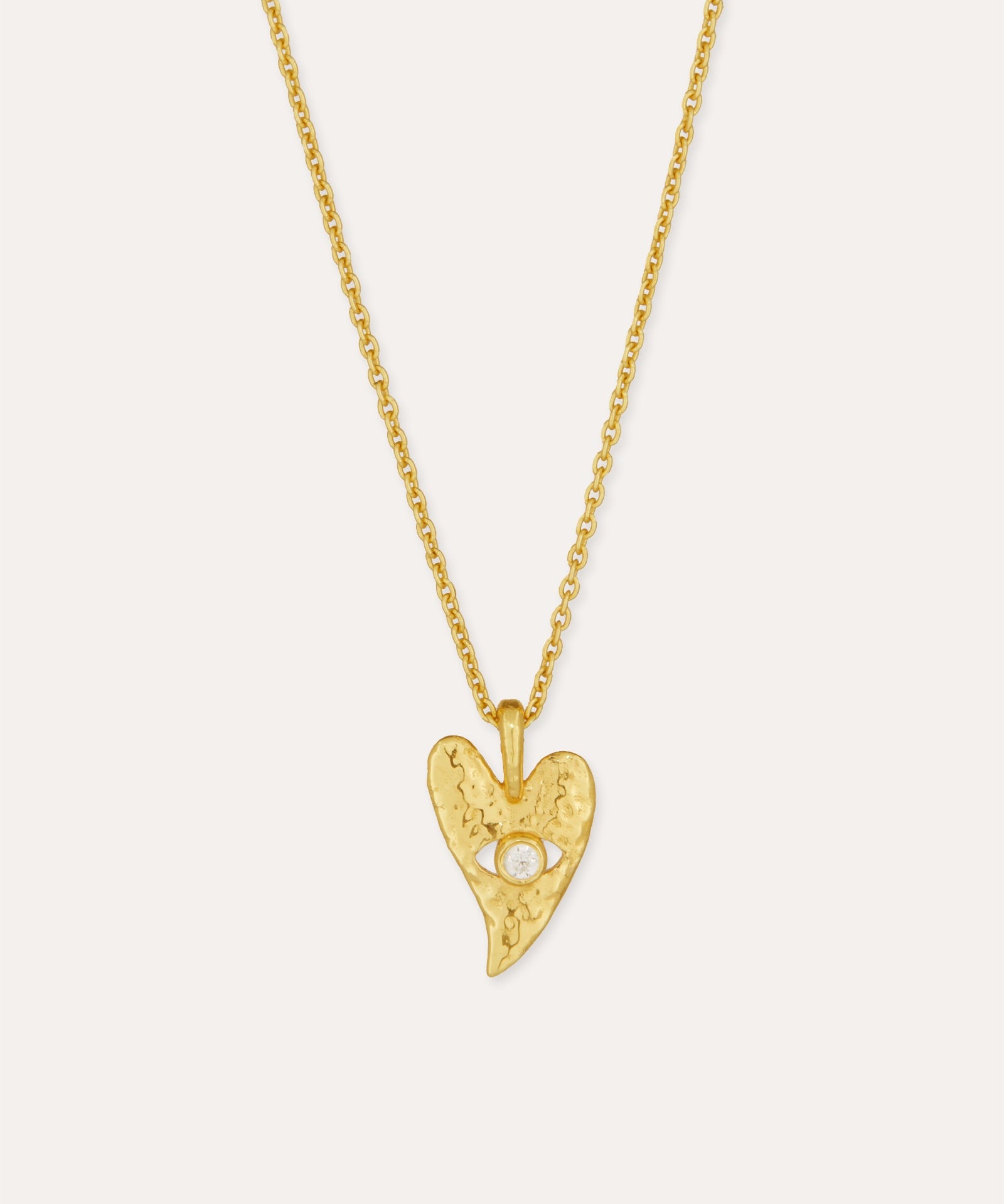 Evil Eye Heart Pendant Necklace | Sustainable Jewellery by Ottoman Hands