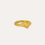 Hammered Heart Stacking Ring | Sustainable Jewellery by Ottoman Hands
