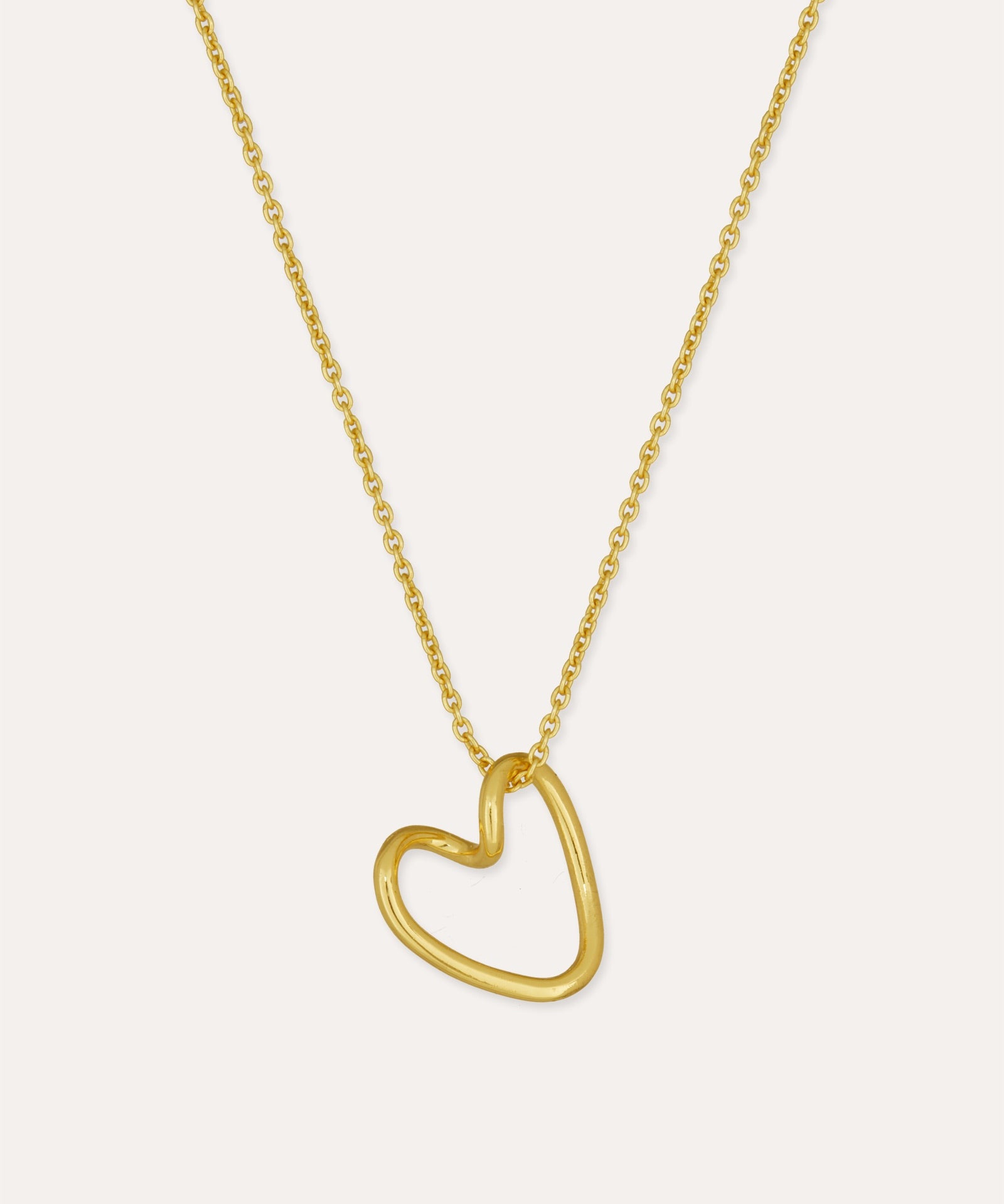 Outline Heart Pendant Necklace | Sustainable Jewellery by Ottoman Hands